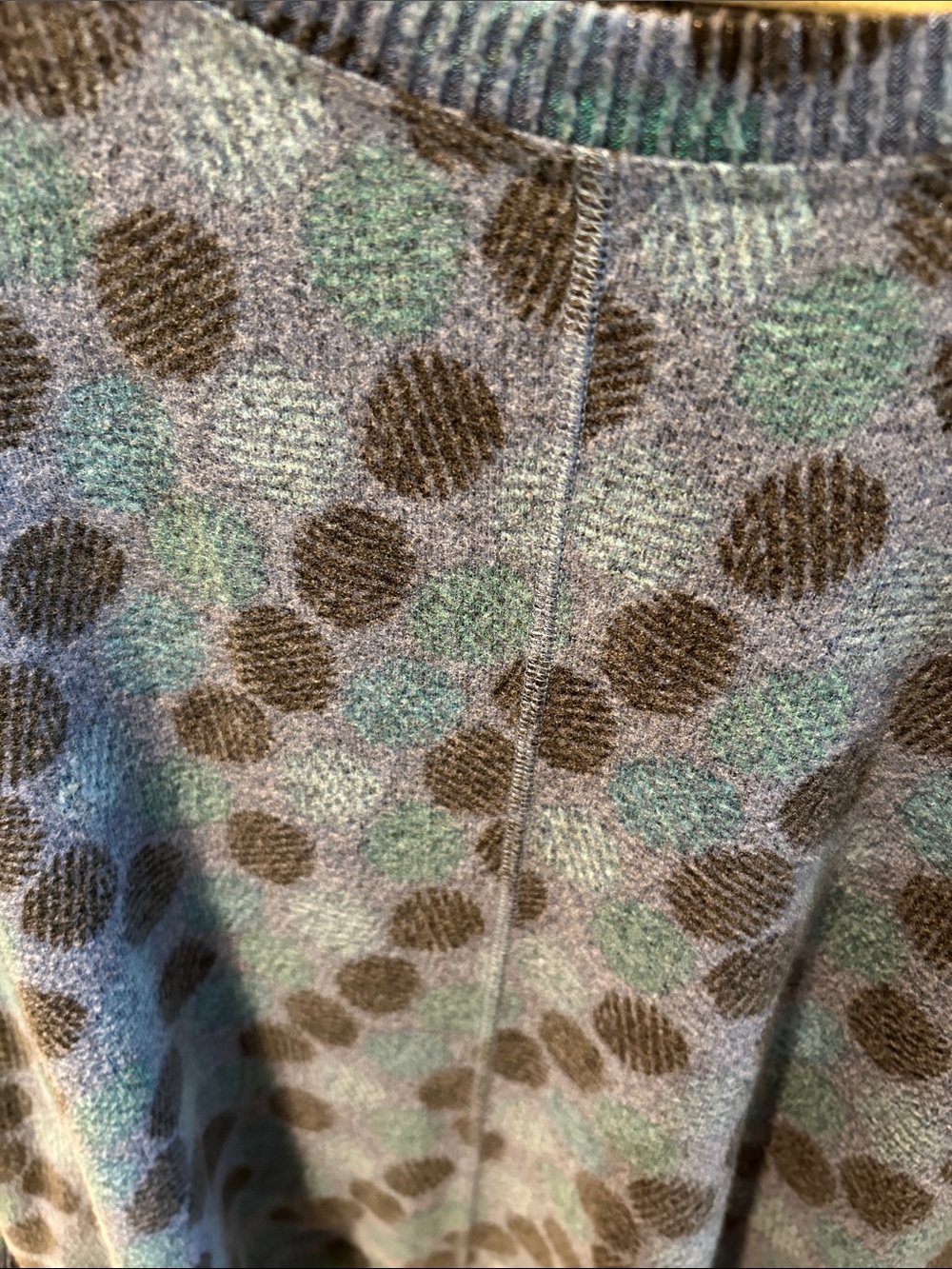 Habitat Teal Blue Top with Charcoal Polka Dots - Picture 2 of 5